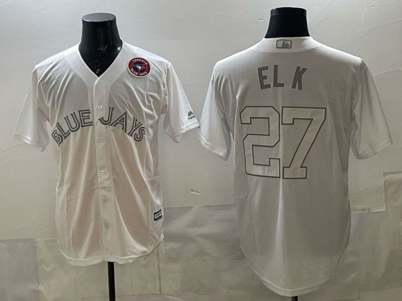 Men 2025 Toronto Blue Jays #27 El k White Game Nike MLB Jersey style 04->toronto blue jays->MLB Jersey